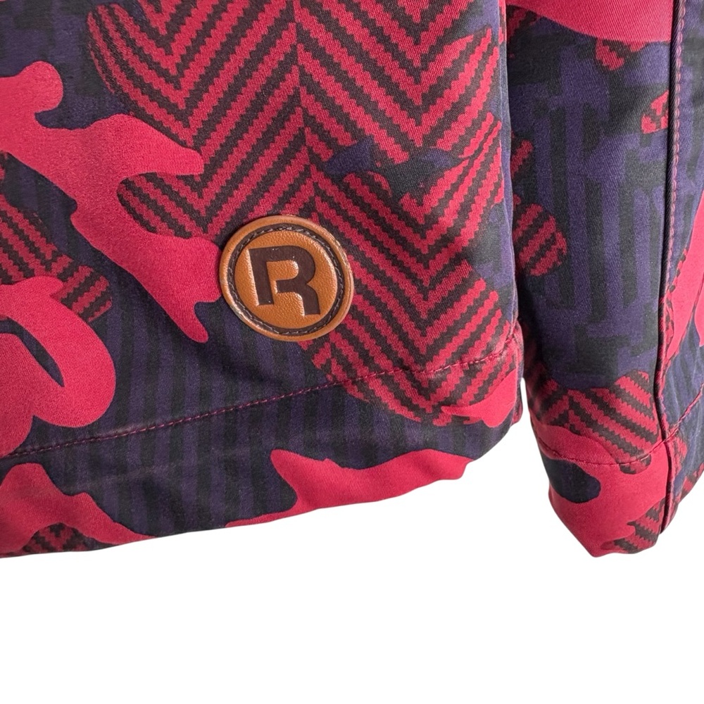 Reebok Softshell Jacket Camouflage Jacket In Red/… - image 7